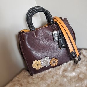 RARE Coach 1941 Rogue 30 1st Generation Oxblood Black Trim And Lock & Key